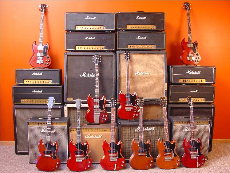 SG Collection with Marshall Amps